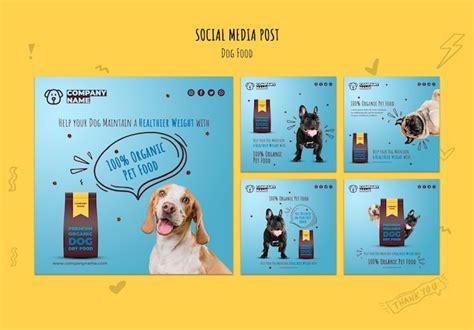 Free PSD | Organic pet food on social media