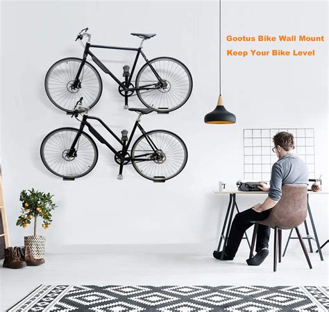 【ラッピング無料】 koko’s ShopQgg Indoor Bicycle Storage Bike Wall Mount Clamp MTB Road Rack Holder ...