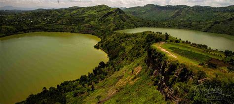 Crater lakes in Queen Elizabeth National Park Uganda » Inspire African Safaris