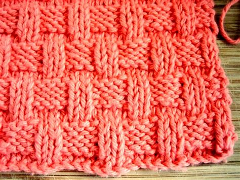 Basket Weave Dishcloth Knitting Pattern - Free