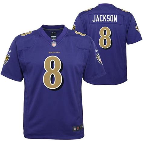 Youth Nike Lamar Jackson Purple Baltimore Ravens Game Jersey