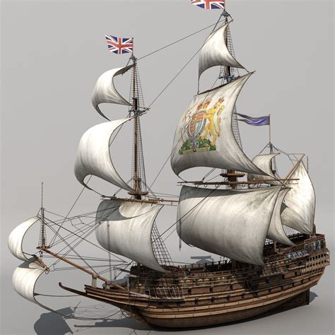 sail Ship 3D Model MAX OBJ FBX | CGTrader.com