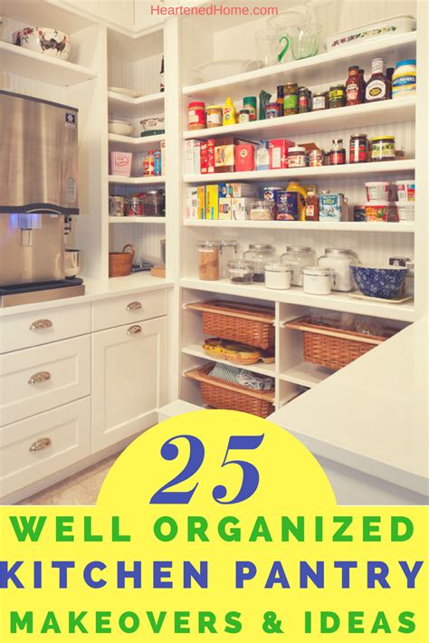 25 Well Organized Kitchen Pantry Makeovers and Ideas | Home decor ...