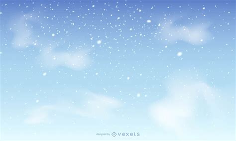 Snow Sky Background Vector Download