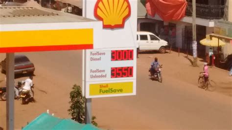 Diesel and benzin prices in Uganda on 3rd December 2017