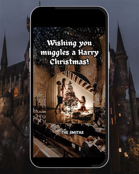 Digital Holiday Card, Hogwarts Christmas, Animated E-card With Music ...