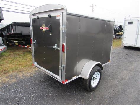 Carry-On 5 x 8 Enclosed Cargo Trailer - Rear Ramp Door