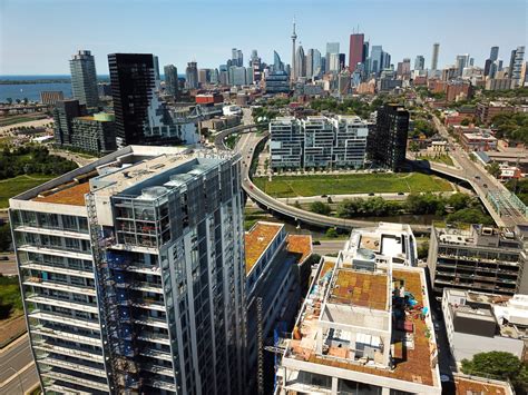 Riverside Square and the City Skyline | UrbanToronto