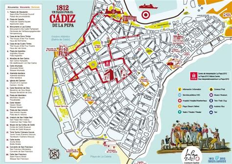 Cádiz sightseeing map | Cadiz, Map, Sightseeing