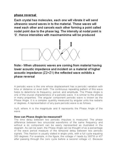 Phase Reversal | PDF | Phase (Waves) | Amplitude