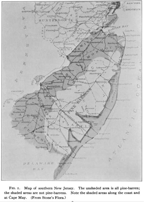 Early 1900's NJ Pine Barrens Boundary Map | NJPB Forums