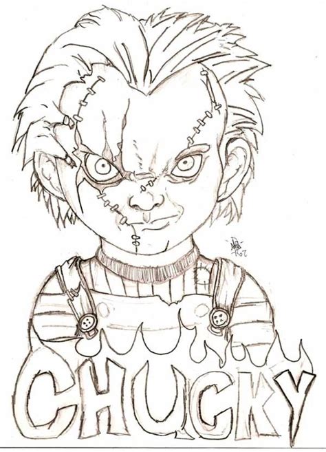 chucky by Eyball on DeviantArt | Creepy drawings, Scary drawings, Scary ...