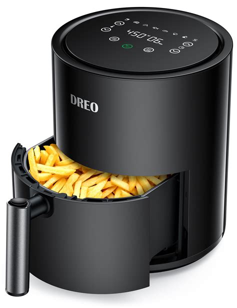 Dreo, Air Fryer, 4 Quart, 100℉ to 450℉, 9-in-1, 50 Recipes, 9 Cooking Functions on Easy Touch ...