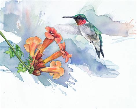 birds watercolor paintings ~ crafts and arts ideas