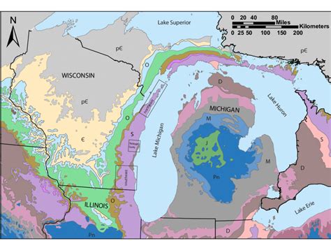 REGIONAL GEOLOGIC MAP SHOWING THE POSITION OF CLASSIC AREAS OF SILURIAN ...