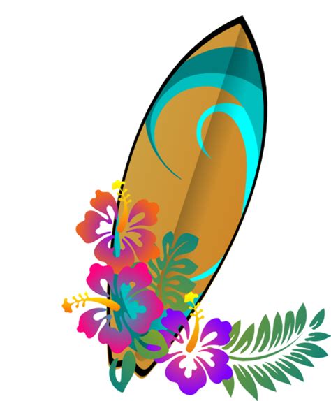 Download High Quality hawaiian clipart surfboard Transparent PNG Images ...