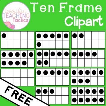 FREE Ten Frame Clip Art by Terrific Teaching Tactics | TpT