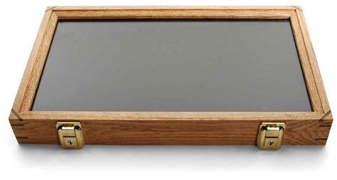 Oak Display Box with Glass Lid | AGRussell.com