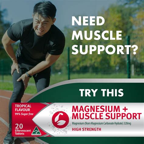 Nature's Own Magnesium+ Muscle Effervescent With High Strength ...