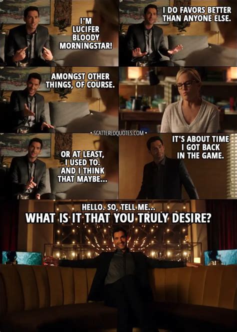 What is it that you truly desire? (Lucifer's monologue) | Scattered Quotes