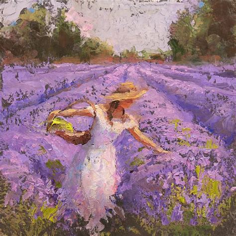 Lady Lavender - Artist Karen Whitworth - Oil On Slate - This painting ...