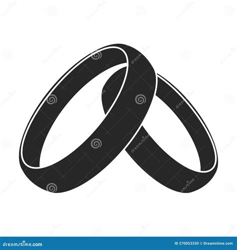 Wedding Ring Vector Icon.Black Vector Icon Isolated on White Background ...