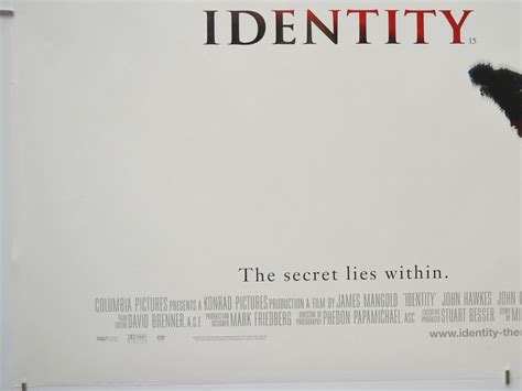 Identity - Original Movie Poster