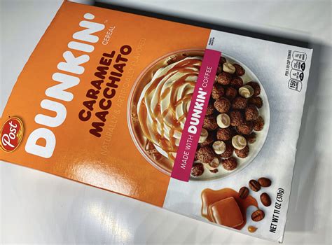 REVIEW: Post Dunkin' Caramel Macchiato Cereal - Junk Banter