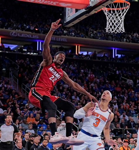 NBA playoffs: Knicks crumble in second half as Heat win Game 1