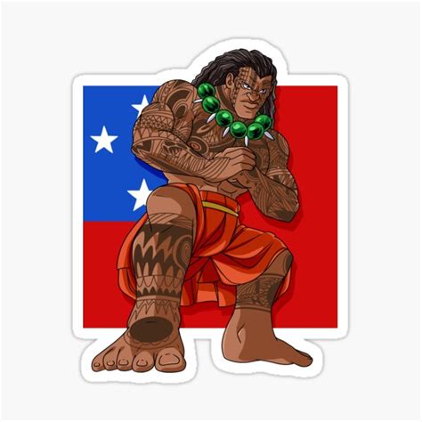 "Samoan Pride Polynesian Tribal Samoa Flag" Sticker for Sale by ...