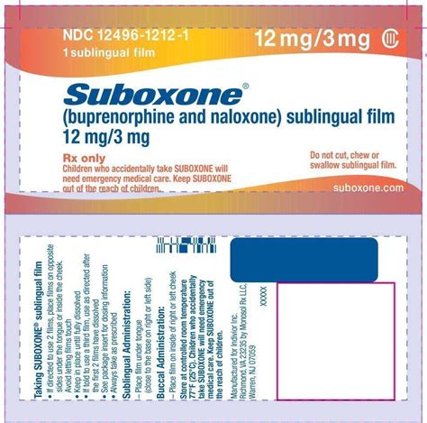 Suboxone Film - FDA prescribing information, side effects and uses