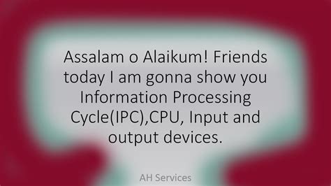 what is information processing cycle| what is processing| What is input ...