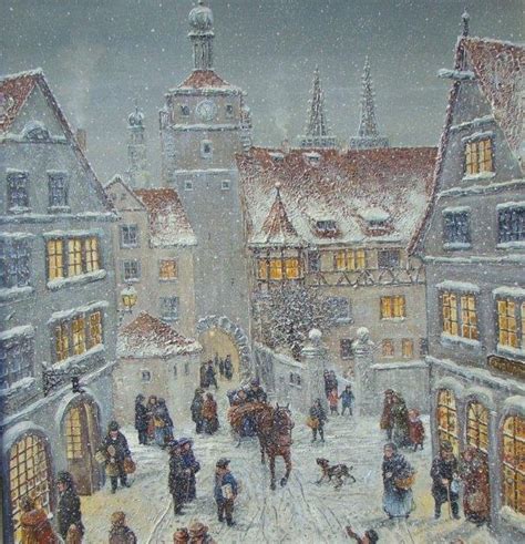 Hanseatic Art Gallery: A Snowy Eve in Rothenburg