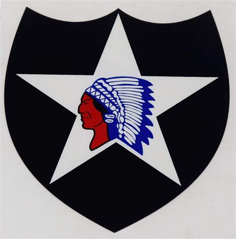 2nd Infantry Division Indian Head Decal