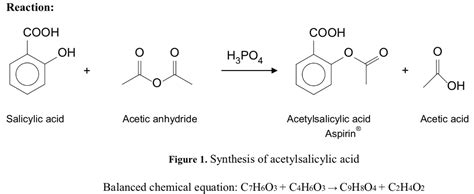 Chemical Equation Synthesis Of Acetylsalicylic Acid - Tessshebaylo