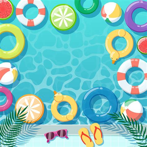 Summer Pool Party Background 7284377 Vector Art at Vecteezy