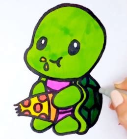 HAZ CLIC AQUI PARA DIBUJAR UNA TORTUGA KAWAII. FONDOS DE TORTUGAS KAWAII Tweety, Pikachu ...