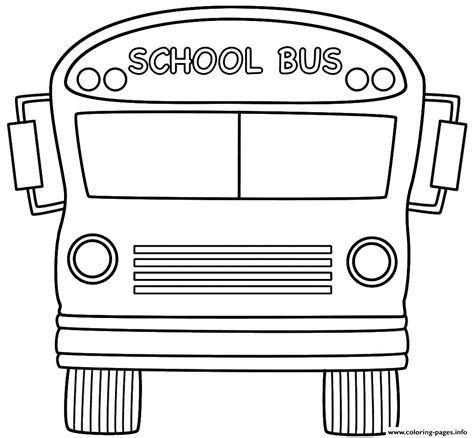 School Bus Back To School Coloring page Printable