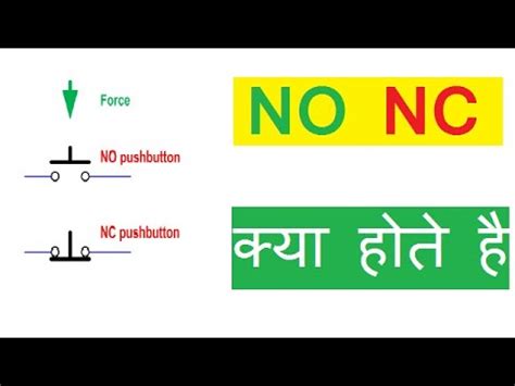 No Nc Switch Circuit Diagram
