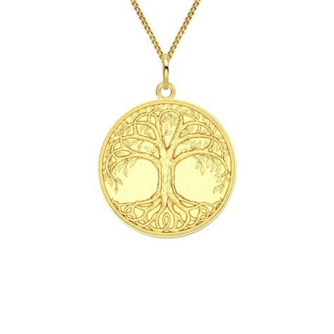Tree of Life Pendant 18K Solid Gold Tree of Life Necklace | Etsy
