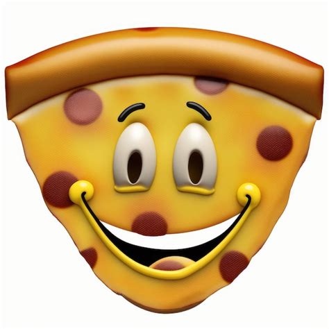 Premium AI Image | expressive emoticon face pizza emoji