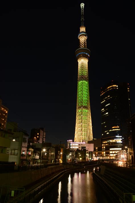 Tokyo Skytree Christmas special illumination At Sumida City, Tokyo Tokyo Skytree, Night Scene ...