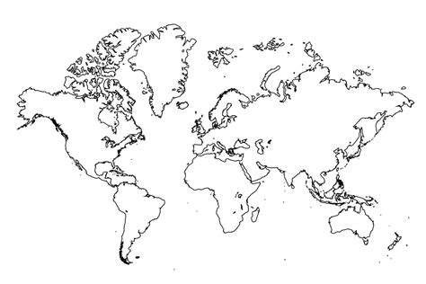 World map outline world map - odddolf