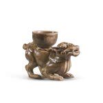 A rare 'Yaozhou' celadon-glazed 'chimera' water pot, Jin dynasty | 金 ...