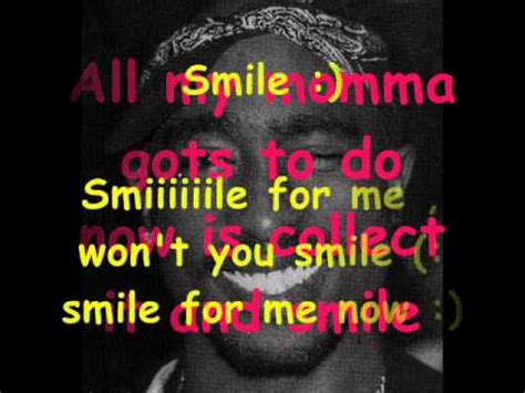 Tupac Shakur feat scarface: Smile (lyrics) - YouTube