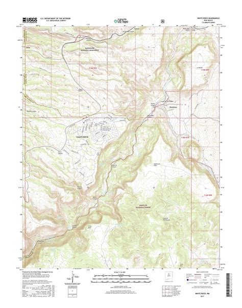 MyTopo White Rock, New Mexico USGS Quad Topo Map