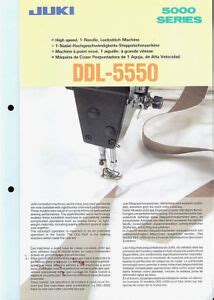 juki ddl-5550 manual