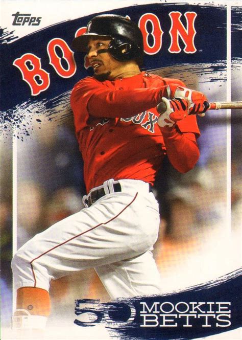 2019 Topps - Mookie Betts Star Player Highlights #MB-22 Mookie Betts ...