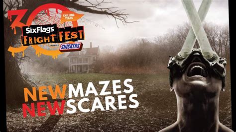 Six Flags Fright Fest 2023 | New Mazes | Full Announcement | Saw X ...