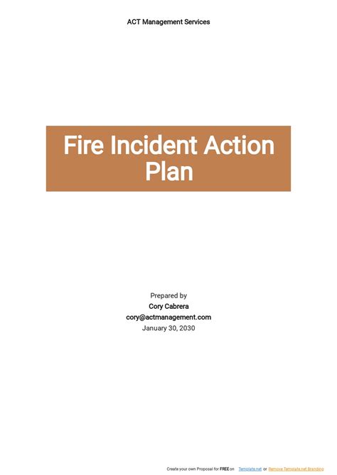 Fire Incident Action Plan Template - Google Docs, Word, Apple Pages, PDF | Template.net